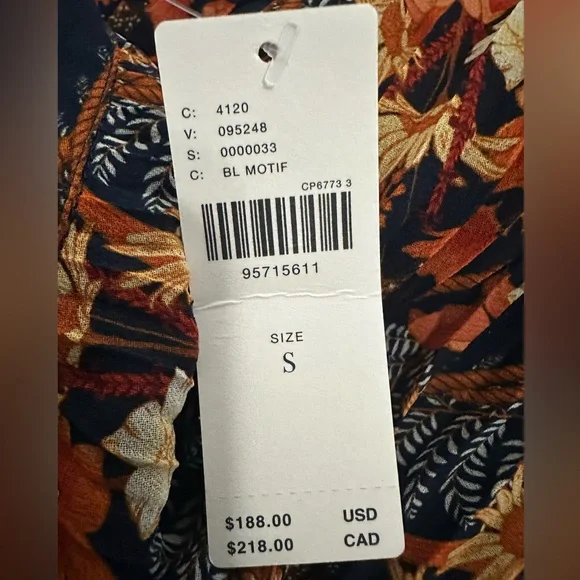 Farm Rio Pleated Crepe Midi Skirt/Anthropologie/ Size: S - Picture 12 of 12